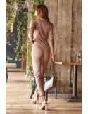 Women\'s jumpsuit with cappuccino collar FK598 - Online store - Boutique